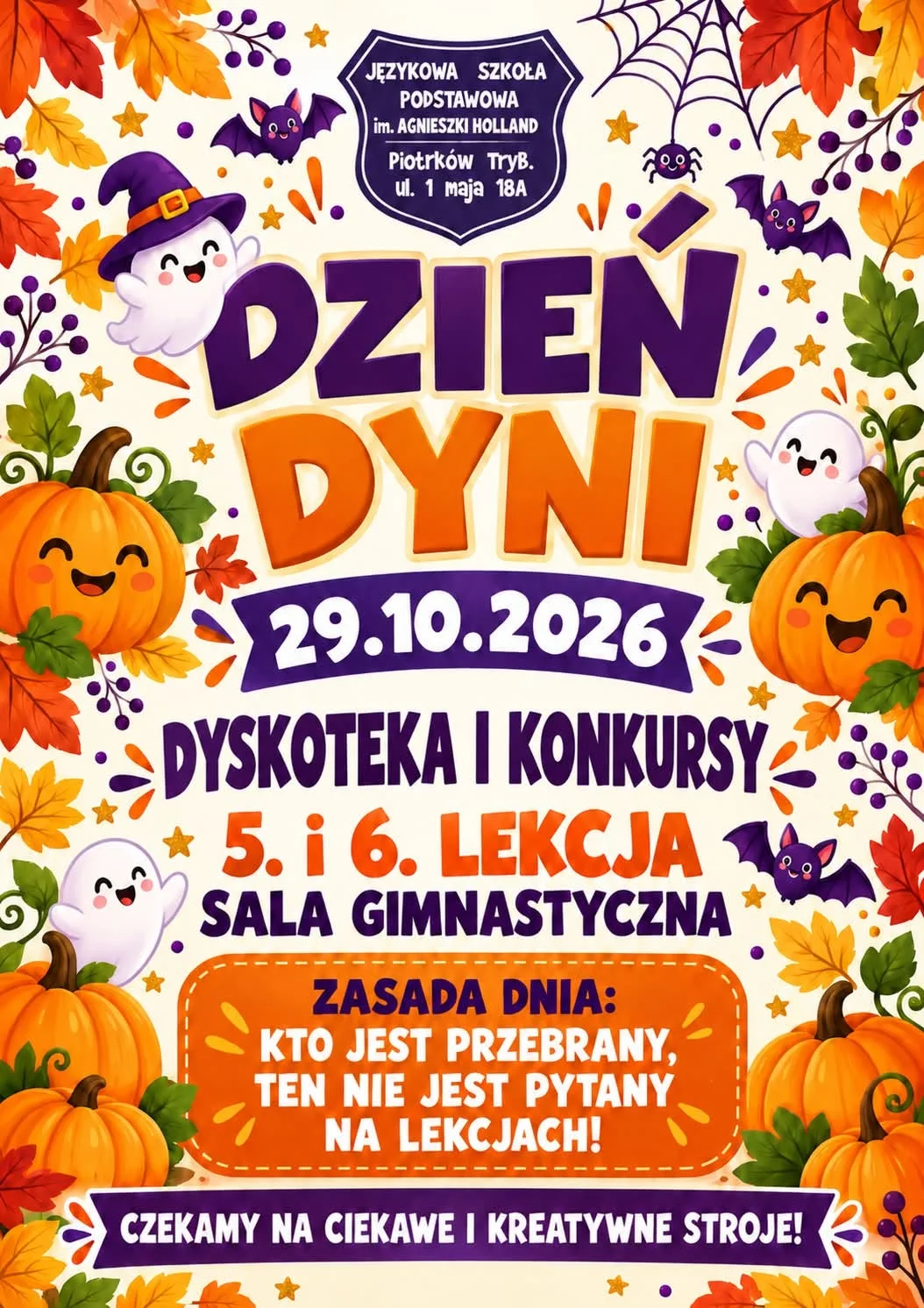 Plakat Dnia Dyni — 29 października 2026 r. (w języku polskim).